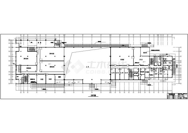 14221平方米四层长途汽车客运站设计cad图，含设计说明-图一