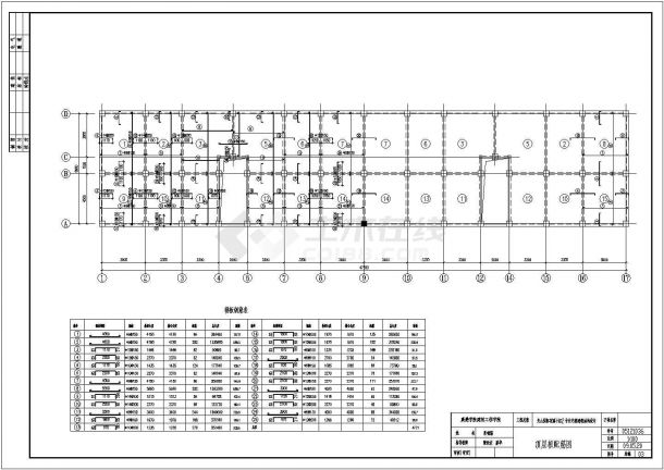 南昌市关山花园小区3千平米6层框架结构住宅楼建筑设计CAD图纸-图一