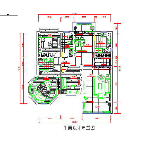 平面设计图.dwg学习CAD图纸-图二