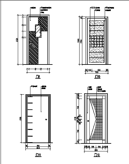 各类装饰门集.dwg学习CAD图纸-图一