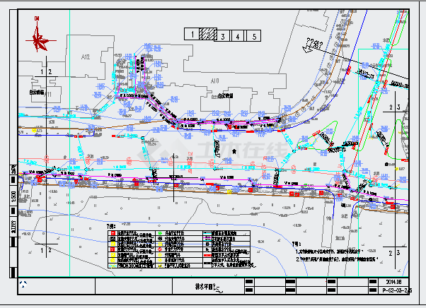 广东市政排水管道改造cad图纸-图二
