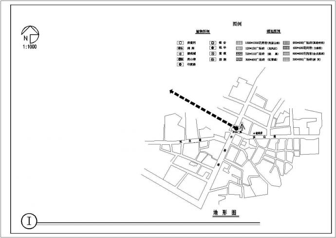 【连云港】某小型广场全套规划施工设计cad图(含地 形 图)_图1