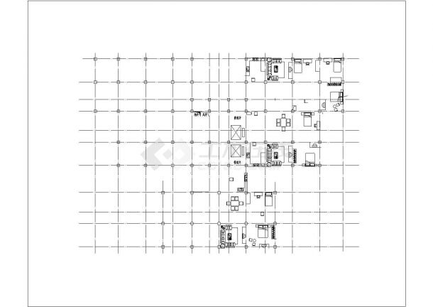 东莞市某商业街1.5万平米10层框架结构商业办公楼建筑设计CAD图纸-图二