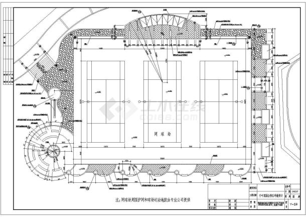 某花园会所区环境设计cad施工详图-图二