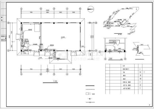蒸汽锅炉房设计cad图（某食堂和开水房提供所需），含设计说明-图二