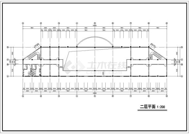  2层1202.1平米汽车客运站设计-图二