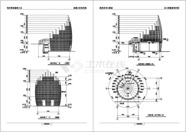 某景观风情竹楼设计cad全套建筑施工图（甲级院设计）-图一