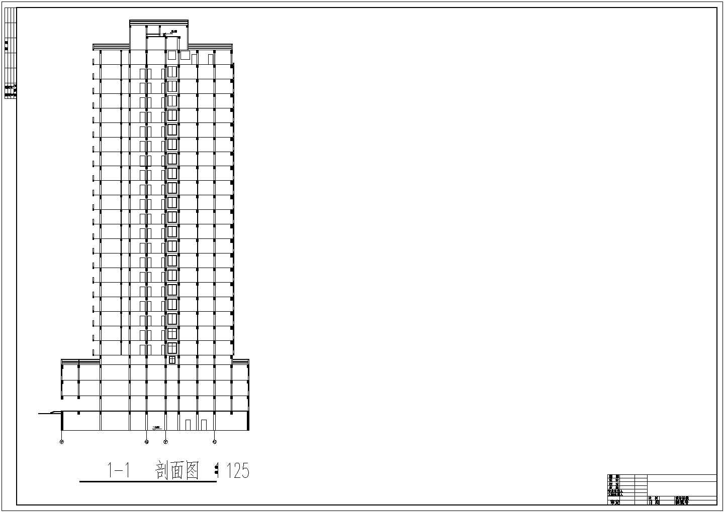 【杭州】某商场高层商住楼全套施工设计cad图(含总平面图)