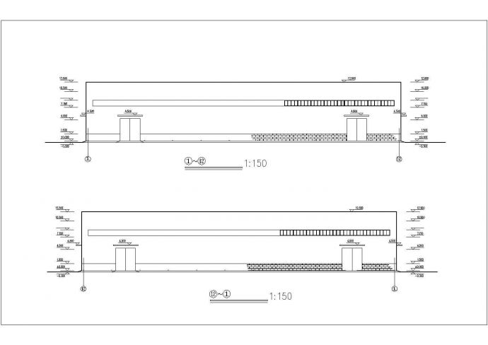 保定市某木材厂18米跨度+72米长门式刚架厂房全套建筑设计CAD图纸_图1