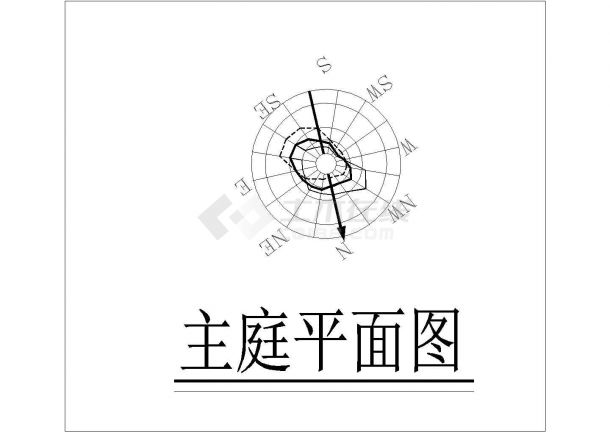 北京市昌平区某高层写字楼屋顶花园平面设计CAD图纸-图一