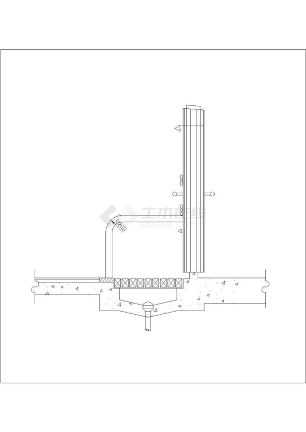 某现代风格泳池设计cad建筑施工详图-图一