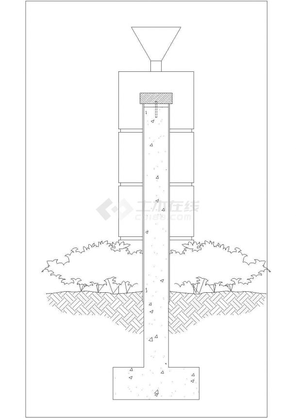 某艺术灯柱设计cad施工详图（甲级院设计）-图一