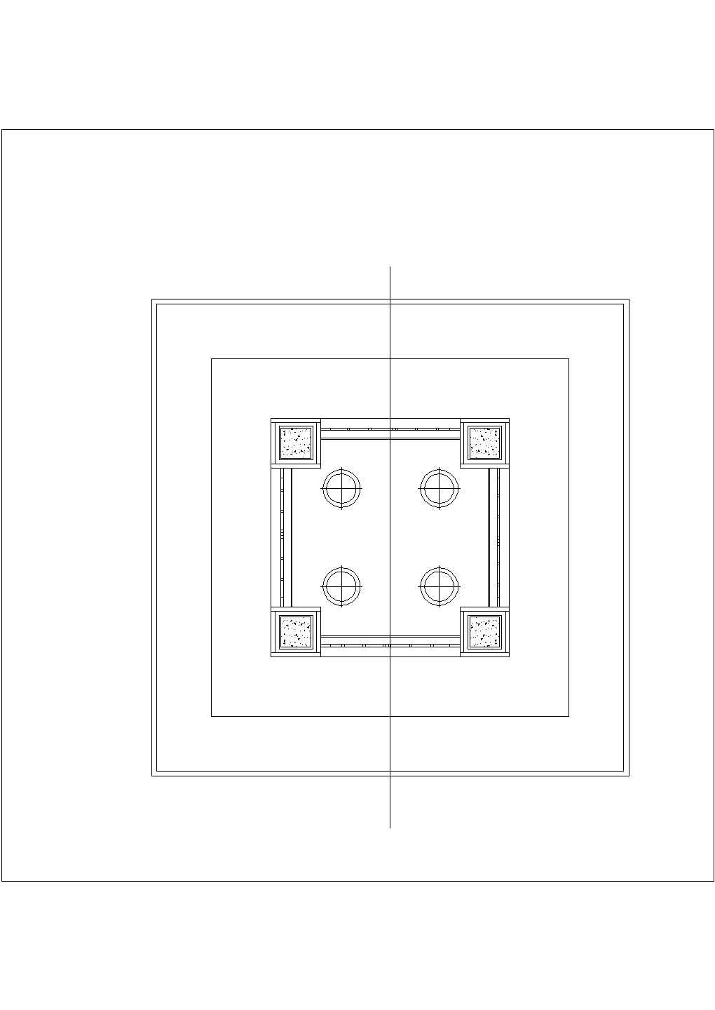 某现代风格景观灯柱设计cad建筑施工详图