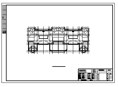 四层框架结构新中式别墅建筑施工cad图，共五张-图二