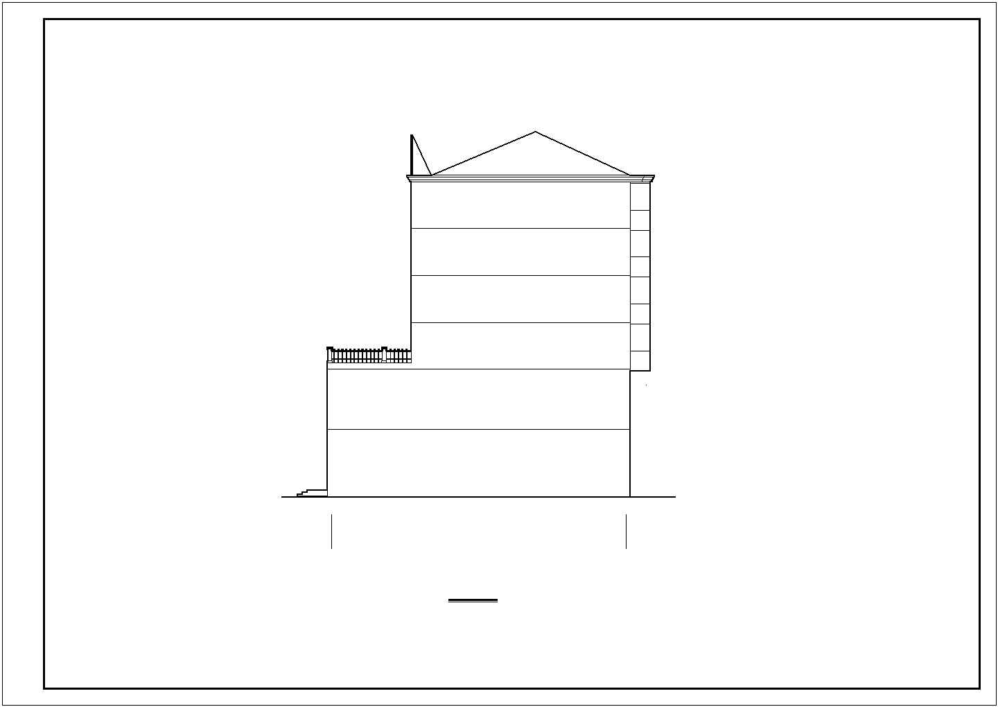 农村某地自建二层底商住宅楼全套建筑方案图(含平立面图)