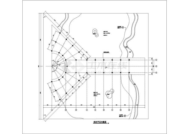 某景观桥设计cad施工详图（甲级院设计）-图一