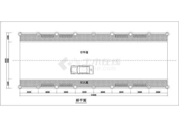 某公路大桥设计cad建筑施工详图-图一