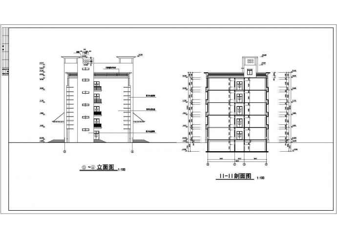 镇江市某中学8100平米五层框架结构教学综合楼建筑设计CAD图纸_图1