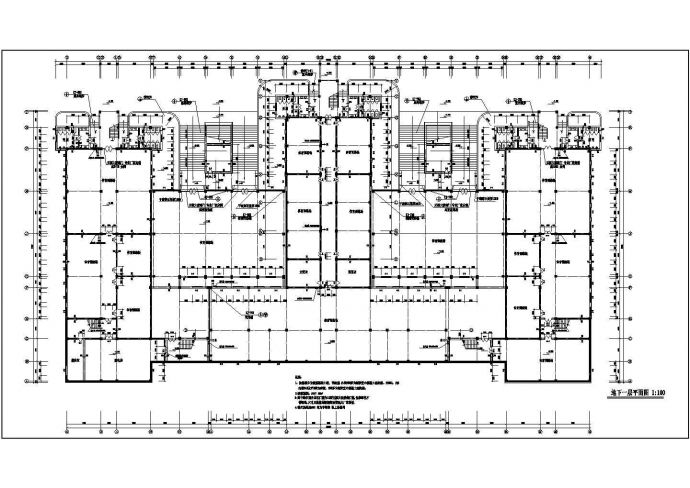 某教学楼建筑设计全套施工cad图，含效果图_图1
