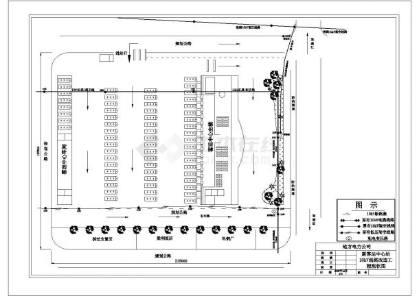 新客运站10kV线路改迁工程CAD设计图纸-图一