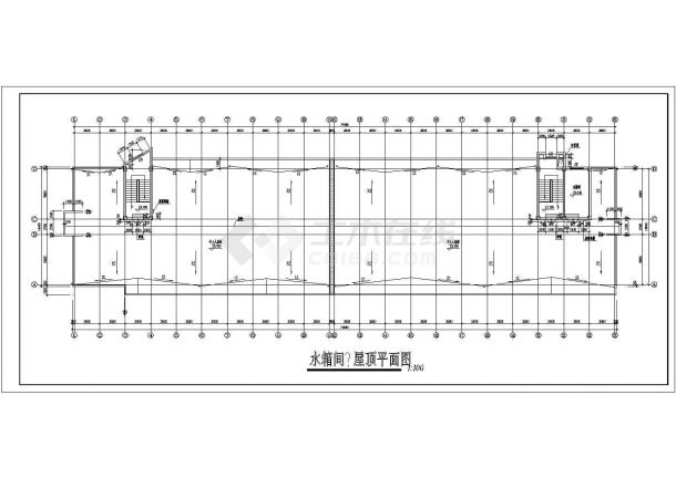 甘肃农业大学11号学生公寓全套建筑设计图纸-图二