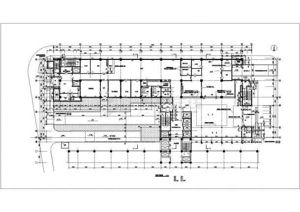 芜湖市第一人民医院住院部建筑施工CAD图不含大样-图一