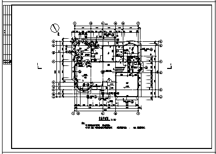 二层农村欧美风格别墅建筑设计cad图(带夹层设计，共七张)_图1
