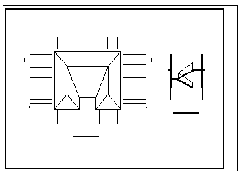 二层砖混结构坡屋顶住宅楼建筑设计cad图(带效果图，共十张)-图一
