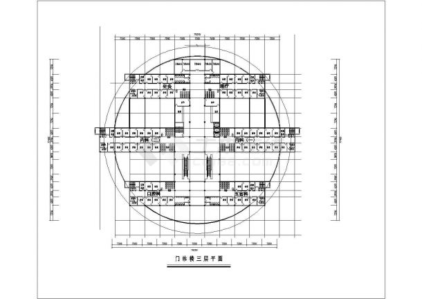 江西省南昌市某中医院方案施工设计CAD图纸-图二