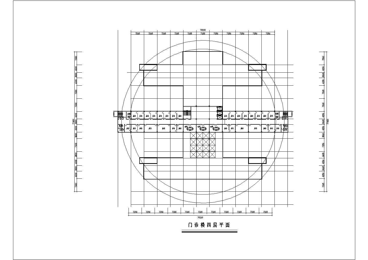 江西省南昌市某中医院方案施工设计CAD图纸