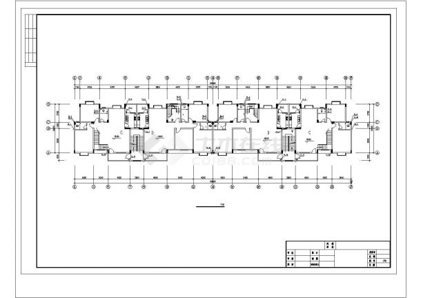 某地长56.8米 宽11.6米 8层复式住宅楼给排水设计CAD图-图二