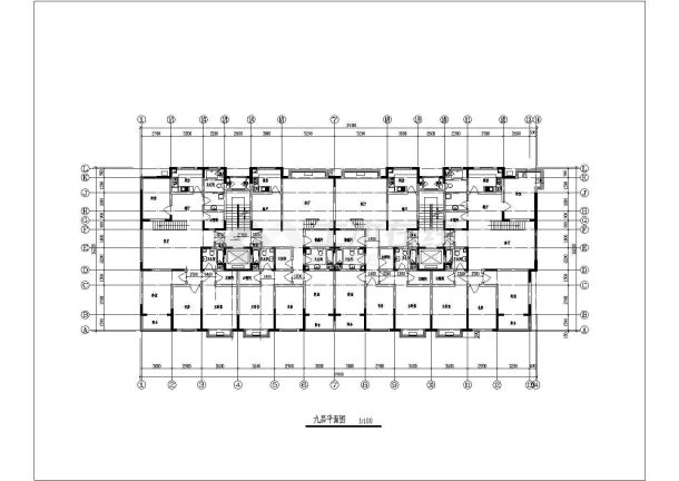 首开紫郡小区3栋小高层住宅扩初设计CAD图纸-图二