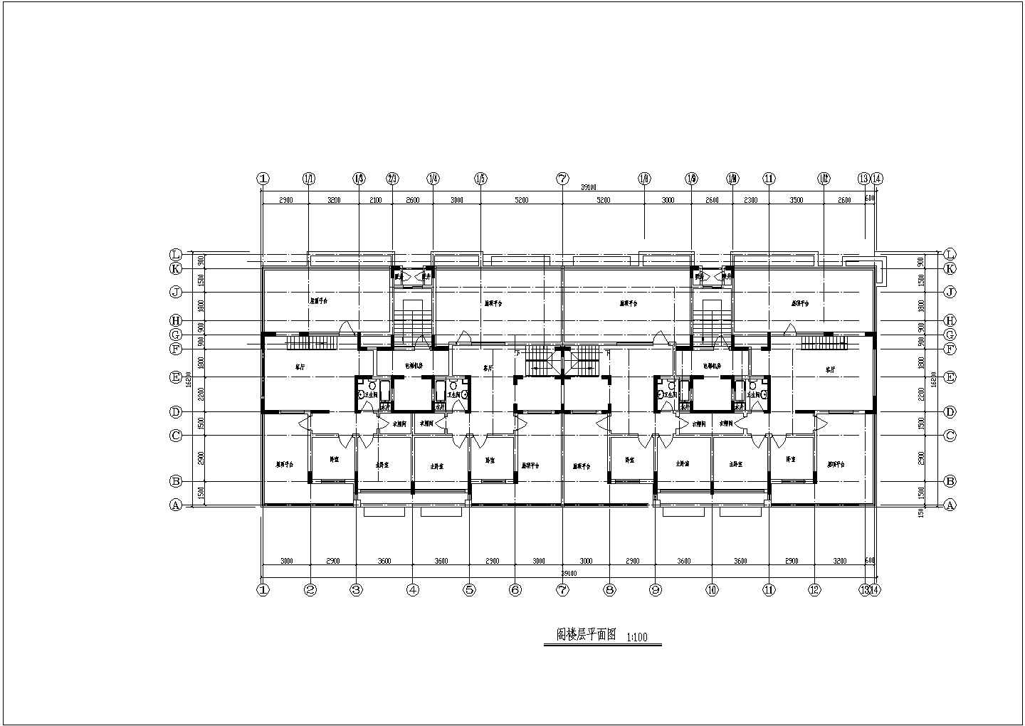首开紫郡小区3栋小高层住宅扩初设计CAD图纸