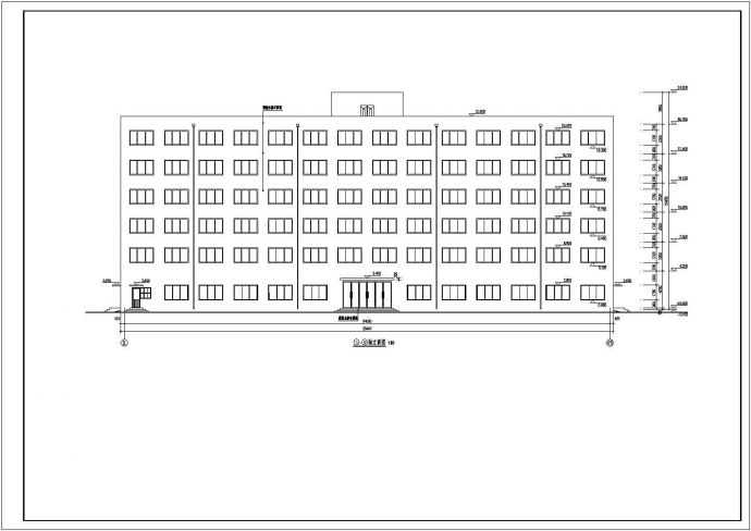 佛山市某职业技术学院5890平米6层框架结构综合楼建筑结构设计CAD图纸_图1