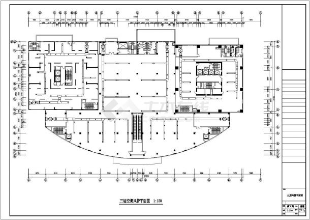 某地上四层商场（4000㎡）空调及通风系统设计cad全套施工图（水冷式冷水机组）（含设计说明）-图二