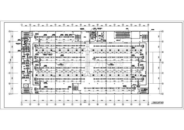 某小型商场超市建筑空调及通风系统设计cad全套施工图（含设计说明）-图二