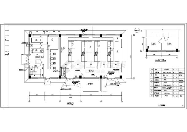 蒸汽锅炉房设计图（某食堂和开水房提供所需）-图一