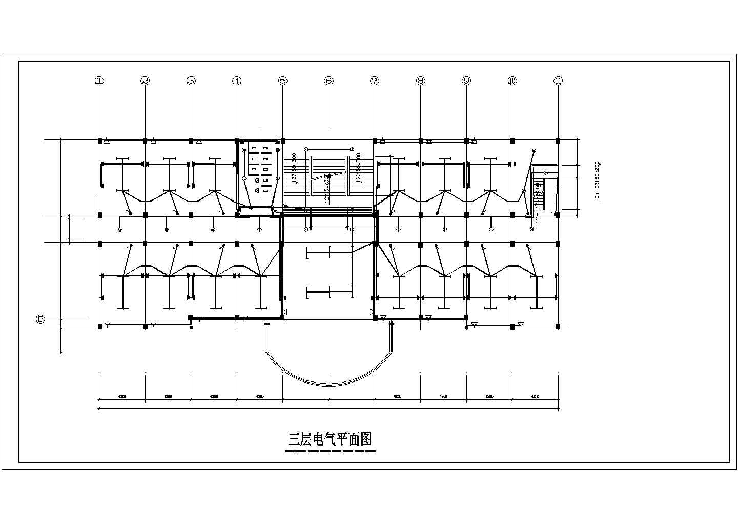 生产办公楼电气系统CAD参考图