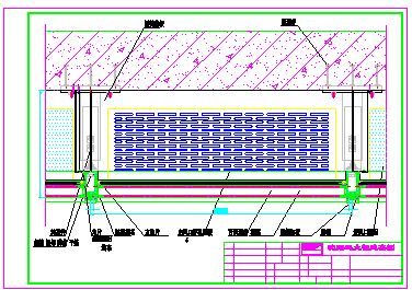 某工程双层幕墙cad详细节点设计图_图1