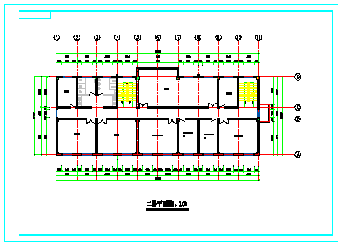 某四层综合办公楼CAD结构施工设计图-图一