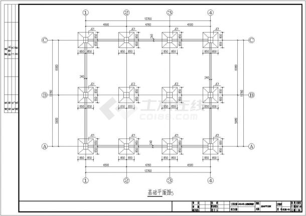 二层钢结构别墅建筑设计CAD图-图一