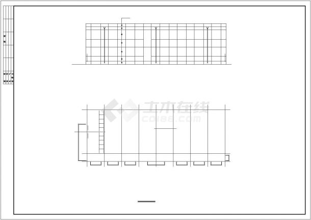 昆山某550平米2层砖混结构少年活动中心教学楼建筑设计CAD图纸-图一