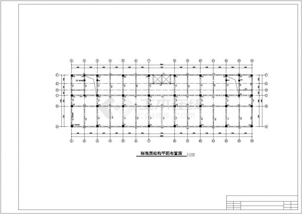 某六层4400平方米沙河办公楼毕业设计（含计算书、计算表格、结构图、施组）-图二
