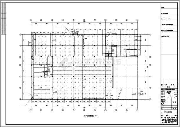 办公楼设计_重庆某工厂6760平米4层框架结构办公楼全套给排水系统设计CAD图纸-图一