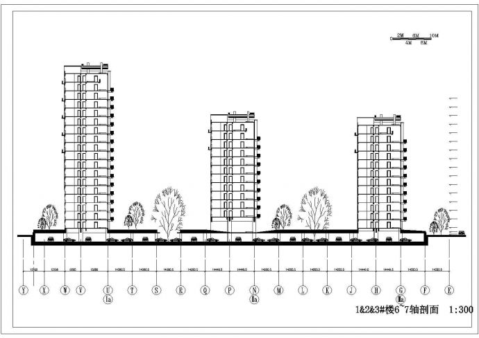 高层住宅小区CAD设计图纸_图1