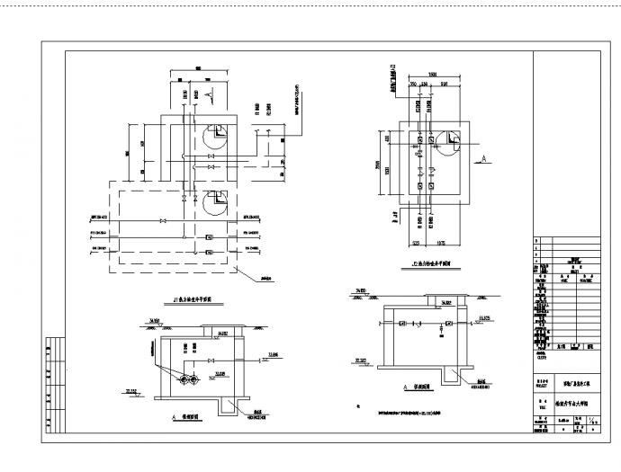 厂房设计_2套某实验厂房室外采暖管道设计施工cad图纸_图1