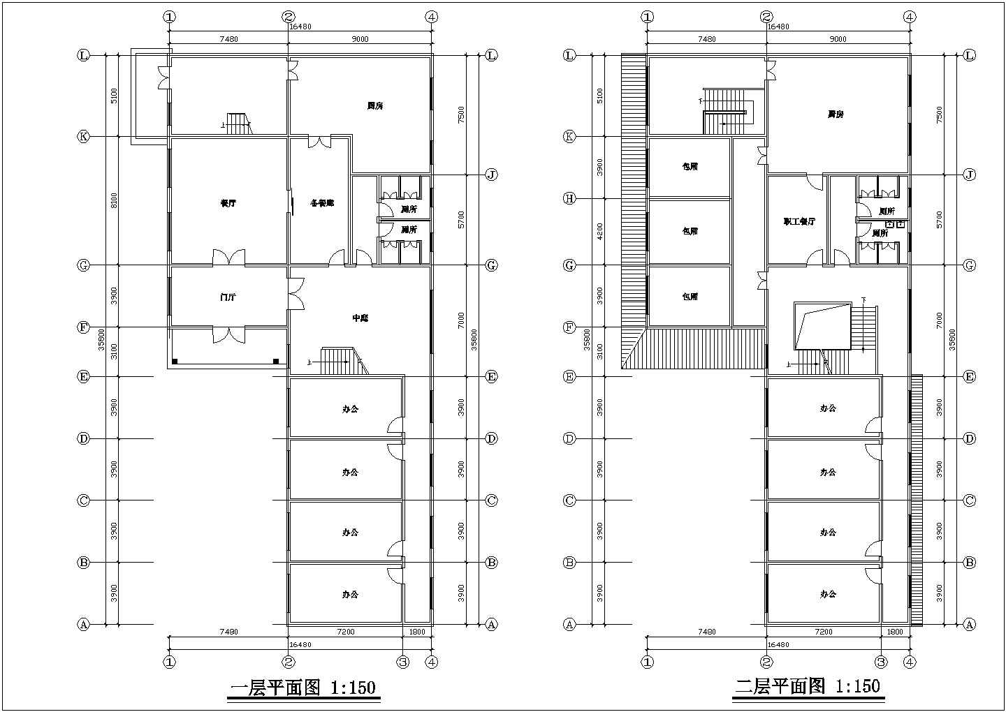 规划及建筑方案图CAD图纸