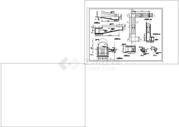 详细的楼梯[电梯]大样和门窗cad图纸设计-图一