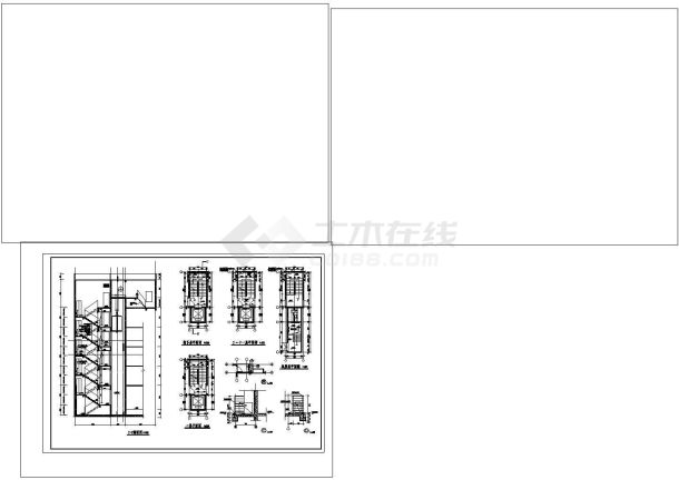 详细的楼梯[电梯]大样和门窗cad图纸设计-图二