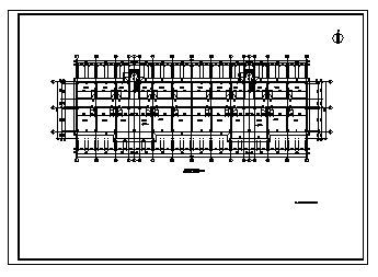 五层框架结构小区住宅楼建筑设计cad图(含计算书，小棚设计，共十一张)-图二